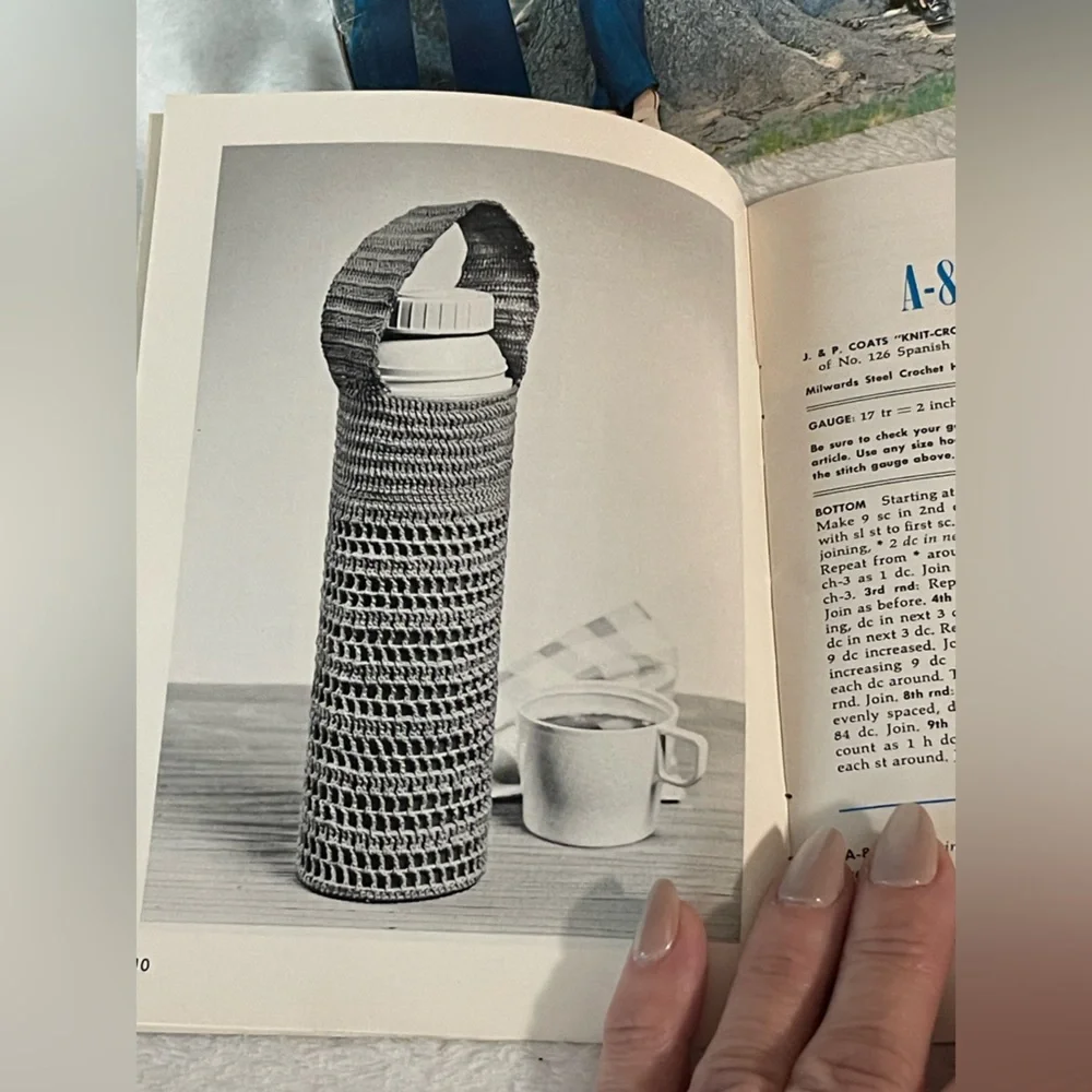 Three vintage magazines patterns for knitting and crochet